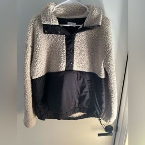Lou and Grey color block Sherpa sweatshirt